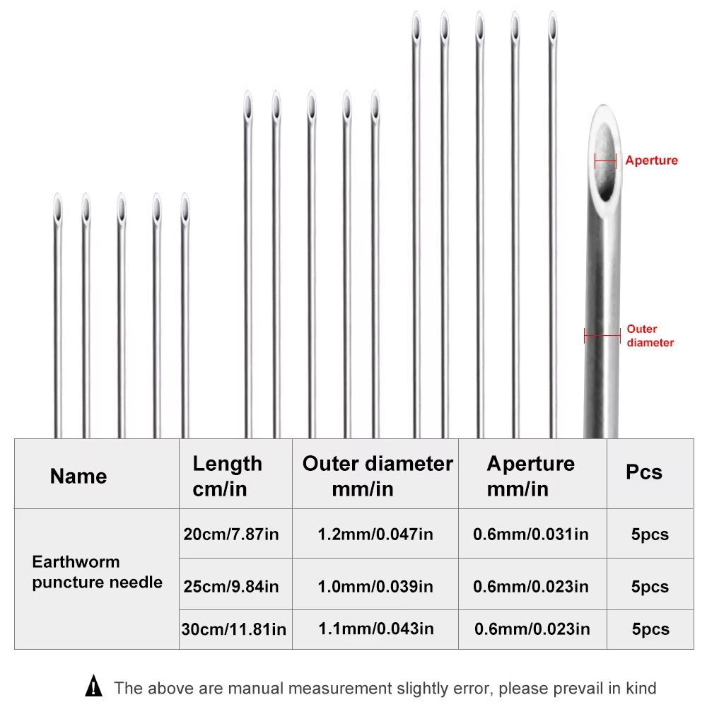 Fishing Hook Stainless Steel - 스테인리스 스틸 지렁이 바늘, 휴대용 속이