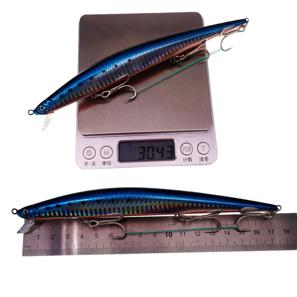 무쿤 175mm 30g 롱캐스트 미노우 하드 루어 싱킹 - Fishing Hook Treble 리뷰 및 가격